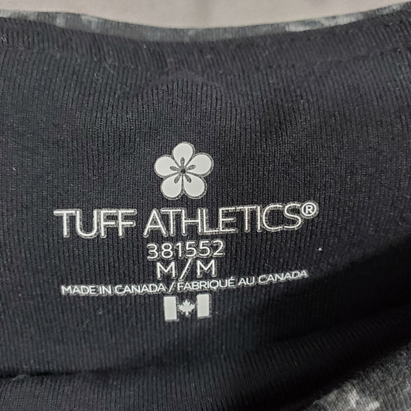 Tuff Athletics Yoga leggings- Size Medium Black/Grey pattern - Picture 4 of 10